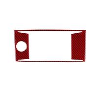 Para Accord 2013 2014 2015 2016 2017 Pegatina De Fibra De Carbono Suave Real Decorar LHD Marco De CD Central De Coche Accesorios De Ajuste Interior Interior Coche Cubierta Panel(A Red Carbon)