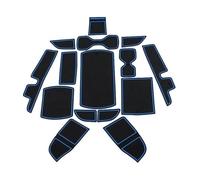 para Accord X 10th 2018 2019 2020 2021 2022 Híbrido Alfombrilla Antideslizante para Ranura Puerta Coche Almohadilla Posavasos Antideslizante Coche(BLU)