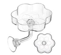 para Acuario, Bandeja con Forma De Flor con, 5,8x5,8x3cm, Plato De Comida Transparente para Pecera, De Alimentación Flotante, Diseño Transparente, para Tortuga Betta Tetra Cama