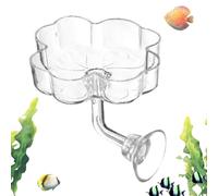 para acuarios | Bandeja de alimentación con Forma de con para Acuario, Recipiente de Comida para Acuario, para Agua Dulce salobre Tortugas Betta Tetra Casa