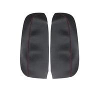 para Acura RDX 2007-2012,2 Piezas,Funda de Cuero Suave para Panel de reposabrazos de Puerta Delantera,Adhesivo Decorativo Interior para Panel de Puerta de Coche (línea Negra y roja).