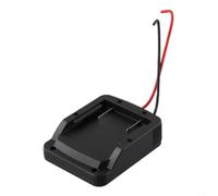 Para adaptador de batería de 18 V para salida de cable DIY para adaptador | Convierte 18 V para batería a salida de cable, ideal para proyectos de bricolaje, para construcción robusta, color negro