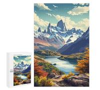 para Adultos 1000 PCS Rompecabezas Adventure in Patagonia Rompecabezas para Adultos Juego Familiar Corte De Precisión Cumpleaños Y Navidad 1000 PCS
