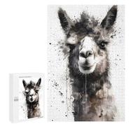 para Adultos 1000 PCS Rompecabezas Alpaca Beauty Rompecabezas para Adultos Juegos Relajantes para La Diversión Familiar Juego Desafiante Regalos 1000 PCS