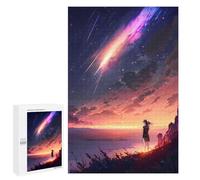 para Adultos 1000 PCS Rompecabezas Anime Twilight Stargazing Rompecabezas para Adultos Juego Familiar Corte De Precisión Cumpleaños Y Navidad 1000 PCS