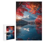 para Adultos 1000 PCS Rompecabezas Autumnal Lake Reflections Rompecabezas para Adultos, Divertidos Y con Humor para Cumpleaños, Navidad, 1000 PCS