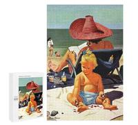 para Adultos 1000 PCS Rompecabezas Baby on The Beach Rompecabezas para Adultos Juegos Relajantes para La Diversión Familiar Juego Desafiante Regalos 1000 PCS