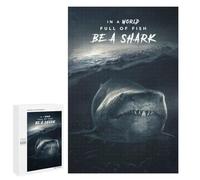 para Adultos 1000 PCS Rompecabezas Be A Shark Rompecabezas para Adultos Juegos Relajantes para La Diversión Familiar Juego Desafiante Regalos 1000 PCS