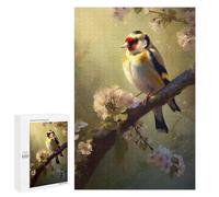 para Adultos 1000 PCS Rompecabezas Bird Goldfinch Beautiful Rompecabezas para Adolescentes Juego Práctico Decoración del Hogar Juego Desafiante Regalos 1000 PCS