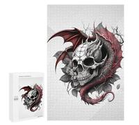 para Adultos 1000 PCS Rompecabezas Bones of The Fire Breather Rompecabezas para Adultos Juegos Relajantes para La Diversión Familiar Juego Desafiante Regalos 1000 PCS