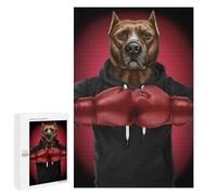 para Adultos 1000 PCS Rompecabezas Boxer Pit Bull Terrier Rompecabezas para Adultos Juegos Relajantes para La Diversión Familiar Juego Desafiante Regalos 1000 PCS