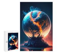 para Adultos 1000 PCS Rompecabezas Branches of Life on Fire Rompecabezas para Adultos Juego Familiar Corte De Precisión Cumpleaños Y Navidad 1000 PCS