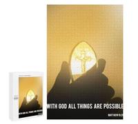 para Adultos 1000 PCS Rompecabezas Bright Stone Christ Quote Rompecabezas para Adolescentes Juego Práctico Decoración del Hogar Juego Desafiante Regalos 1000 PCS