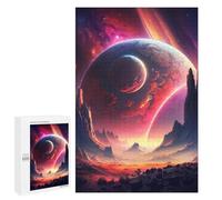 para Adultos 1000 PCS Rompecabezas Brilliant Cosmos Sunset Rompecabezas para Adultos Juegos Relajantes para La Diversión Familiar Juego Desafiante Regalos 1000 PCS