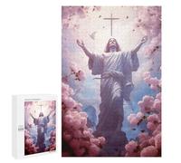para Adultos 1000 PCS Rompecabezas Christ Poster Catholic 5 Rompecabezas para Adultos Juego Familiar Corte De Precisión Cumpleaños Y Navidad 1000 PCS