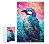 para Adultos 1000 PCS Rompecabezas Colorful Abstract Penguin Art Rompecabezas para Adultos Juego De Ingenio Regalos para Mujeres Diversión En Casa Actividades, 1000 PCS