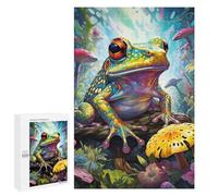 para Adultos 1000 PCS Rompecabezas Colorful Fantasy Frog-2 Rompecabezas para Adultos Juguetes Antiestrés Aliviador del Estrés Juego Desafiante Regalos 1000 PCS