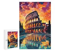 para Adultos 1000 PCS Rompecabezas Colosseum in Rome Rompecabezas para Adultos Juegos Relajantes para La Diversión Familiar Juego Desafiante Regalos 1000 PCS