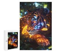 para Adultos 1000 PCS Rompecabezas Cosmic Tiger Rompecabezas para Adolescentes Juego Práctico Decoración del Hogar Juego Desafiante Regalos 1000 PCS