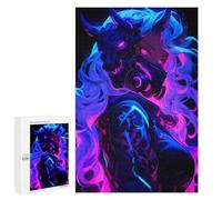 para Adultos 1000 PCS Rompecabezas Cybergoth Anime Demon Girl Rompecabezas para Adultos Juego Familiar Corte De Precisión Cumpleaños Y Navidad 1000 PCS