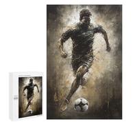 para Adultos 1000 PCS Rompecabezas Dynamic Soccer Player Art Rompecabezas para Adultos Juego Familiar Corte De Precisión Cumpleaños Y Navidad 1000 PCS
