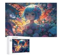 para Adultos 1000 PCS Rompecabezas Enchanted Butterfly Garden Fantasy Rompecabezas para Adultos Juego De Ingenio Regalos para Mujeres Diversión En Casa Actividades, 1000 PCS