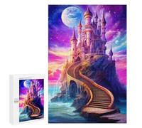 para Adultos 1000 PCS Rompecabezas Enchanted Castle by The Sea Rompecabezas para Adultos Juego De Ingenio Regalos para Mujeres Diversión En Casa Actividades, 1000 PCS