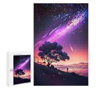 para Adultos 1000 PCS Rompecabezas Fantasy Anime Stars Sunset Rompecabezas para Adultos Juego Familiar Corte De Precisión Cumpleaños Y Navidad 1000 PCS