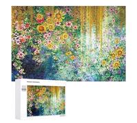 para Adultos 1000 PCS Rompecabezas Floral Fantasy A Vibrant Garden Scene Rompecabezas para Adultos Juego De Ingenio Regalos para Mujeres Diversión En Casa Actividades, 1000 PCS