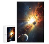para Adultos 1000 PCS Rompecabezas Galactic Collision Planets in Motion Rompecabezas para Adultos Juego Familiar Corte De Precisión Cumpleaños Y Navidad 1000 PCS