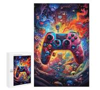 para Adultos 1000 PCS Rompecabezas Gaming Controller Artwork -1 Rompecabezas para Adultos Juguetes Antiestrés Aliviador del Estrés Juego Desafiante Regalos 1000 PCS