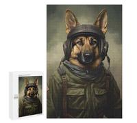para Adultos 1000 PCS Rompecabezas German Shepherd Soldier Rompecabezas para Adultos Juguetes Antiestrés Difícil Difícil Actividades Divertidas En Casa 1000 PCS