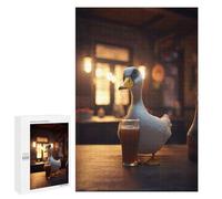 para Adultos 1000 PCS Rompecabezas Goose Drinking Beer at Bar Rompecabezas para Adolescentes Juego Práctico Decoración del Hogar Juego Desafiante Regalos 1000 PCS