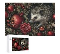 para Adultos 1000 PCS Rompecabezas Hedgehog in Autumn Foliage Rompecabezas para Adultos Juego De Ingenio Regalos para Mujeres Diversión En Casa Actividades, 1000 PCS
