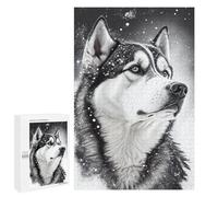 para Adultos 1000 PCS Rompecabezas Husky Snow Animal Rompecabezas para Adultos Juguetes Antiestrés Difícil Difícil Actividades Divertidas En Casa 1000 PCS