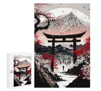 para Adultos 1000 PCS Rompecabezas Japan Cherry Blossom Tori Rompecabezas para Adultos Juegos Relajantes para La Diversión Familiar Juego Desafiante Regalos 1000 PCS