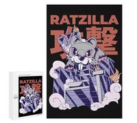 para Adultos 1000 PCS Rompecabezas Kaiju Ratzilla Monster Rompecabezas para Adultos Juego Familiar Corte De Precisión Cumpleaños Y Navidad 1000 PCS