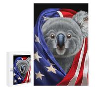 para Adultos 1000 PCS Rompecabezas Koala USA Patriot Rompecabezas para Adultos Juego Familiar Corte De Precisión Cumpleaños Y Navidad 1000 PCS