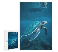 para Adultos 1000 PCS Rompecabezas Large Sea Turtle Rompecabezas para Adultos Juguetes Antiestrés Difícil Difícil Actividades Divertidas En Casa 1000 PCS