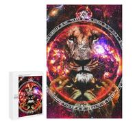para Adultos 1000 PCS Rompecabezas Lion Galaxy Zodiac Art Print Rompecabezas para Adultos Juego De Ingenio Regalos para Mujeres Diversión En Casa Actividades, 1000 PCS