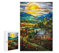 para Adultos 1000 PCS Rompecabezas Little Gardens by The Road Rompecabezas para Adultos Juegos Relajantes para La Diversión Familiar Juego Desafiante Regalos 1000 PCS