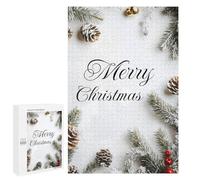 para Adultos 1000 PCS Rompecabezas Merry Christmas Decor Rompecabezas para Adultos Juego Familiar Corte De Precisión Cumpleaños Y Navidad 1000 PCS