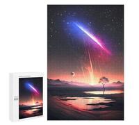 para Adultos 1000 PCS Rompecabezas Meteor Showers Night Sky Rompecabezas para Adultos Juegos Relajantes para La Diversión Familiar Juego Desafiante Regalos 1000 PCS