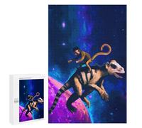 para Adultos 1000 PCS Rompecabezas Monkey and Dinosaurus Rompecabezas para Adultos Juego Familiar Corte De Precisión Cumpleaños Y Navidad 1000 PCS