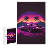 para Adultos 1000 PCS Rompecabezas Neon Desert Drive Rompecabezas para Adultos Juego Familiar Corte De Precisión Cumpleaños Y Navidad 1000 PCS