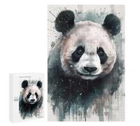 para Adultos 1000 PCS Rompecabezas Panda Beauty Watercolor Rompecabezas para Adultos Juego Familiar Corte De Precisión Cumpleaños Y Navidad 1000 PCS