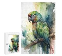 para Adultos 1000 PCS Rompecabezas Parrot Watercolor Rompecabezas para Adolescentes Juego Práctico Decoración del Hogar Juego Desafiante Regalos 1000 PCS