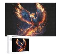 para Adultos 1000 PCS Rompecabezas Phoenix Rise Mythical Firebird Artwork Rompecabezas para Adultos Juego De Ingenio Regalos para Mujeres Diversión En Casa Actividades, 1000 PCS