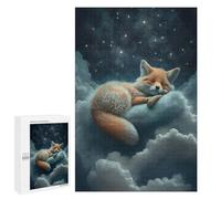 para Adultos 1000 PCS Rompecabezas Red Fox Dreaming Rompecabezas para Adultos Juegos Relajantes para La Diversión Familiar Juego Desafiante Regalos 1000 PCS