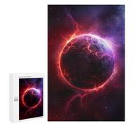 para Adultos 1000 PCS Rompecabezas Red Lightning Planet Rompecabezas para Adultos Juegos Relajantes para La Diversión Familiar Juego Desafiante Regalos 1000 PCS